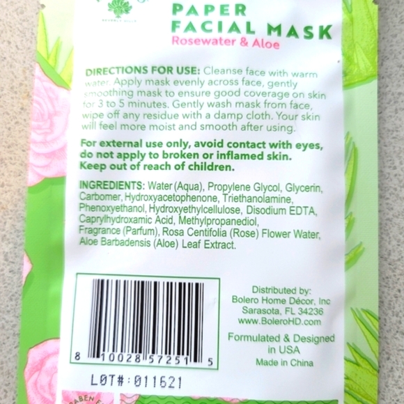 3 Kinds of Sheet Masks (3 Masks) Charcoal Probiotics Rosewater Aloe Multivitamin - Picture 7 of 7